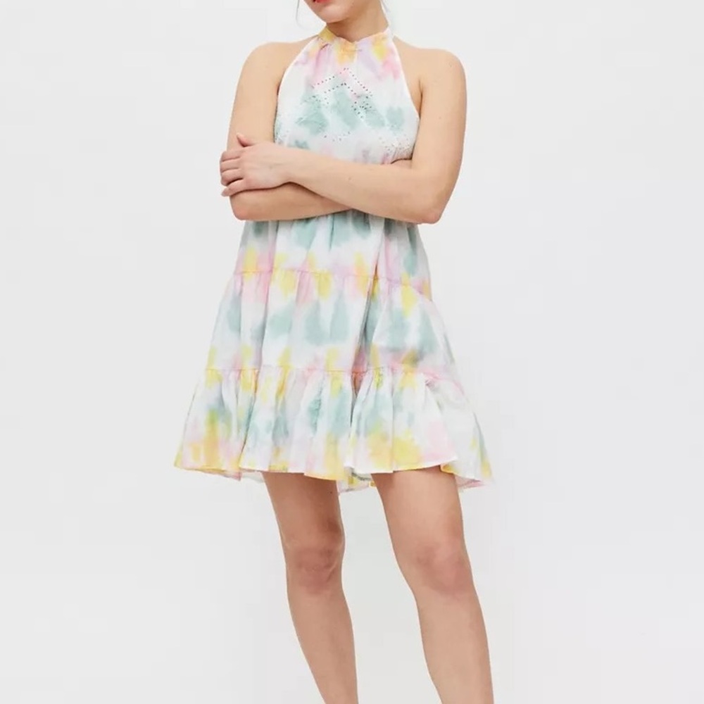 Urban Outfitters Head In The Clouds Halter Sun Dress